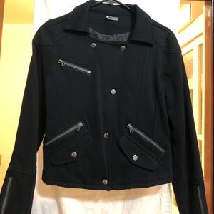 UO Sparkle & Fade cotton Moto Jacket